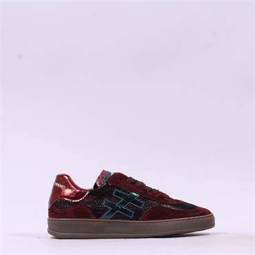 Another Trend Iconic II Gumsole Trainer - Burgundy Sparkle